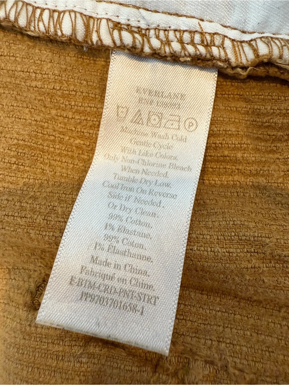 Everlane Brown Corduroy Pants Women’s Size 14 - Picture 7 of 7